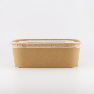 750ml Rectangular Kraft Paper Bowl - 300pk